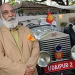 Udaipur's Maharaja & his car 