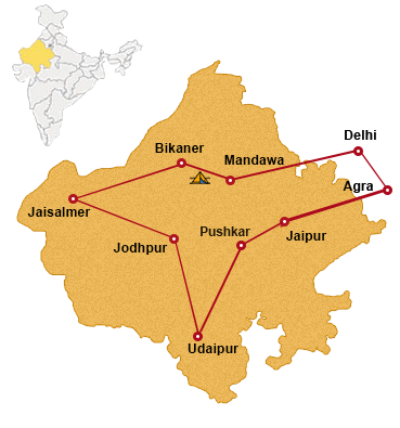 rajastan map